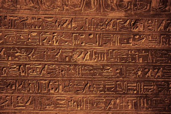 Vienna Oostenrijk November 2017 Egyptische Goden Farao Hiëroglifische Gravures Buitenmuur — Stockfoto