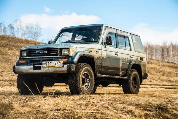 Moskva Rusko Duben 2015 Nákladní Auto Offroad Dobrodružná Stezka Špinavé — Stock fotografie