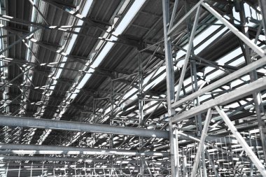 Bina inşaat için çelik çatı çerçeve yapısı 