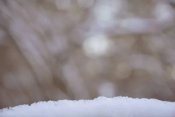 Czas Zimy Śniegu Zimowe Słońce Tło Bokeh Zimowa Śnieżna Natura — Zdjęcie stockowe