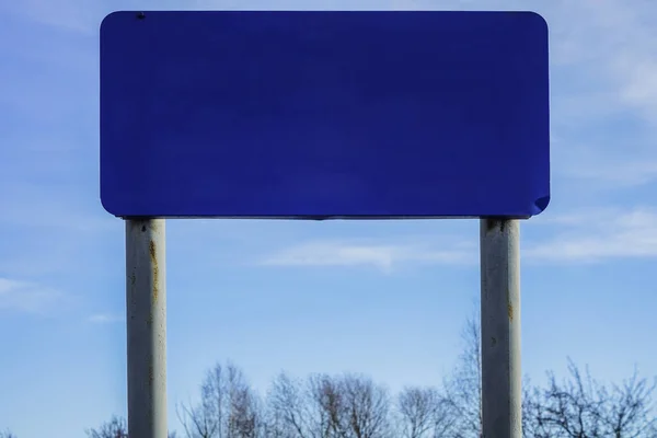 Порожній Білборд Фоні Блакитного Неба — стокове фото