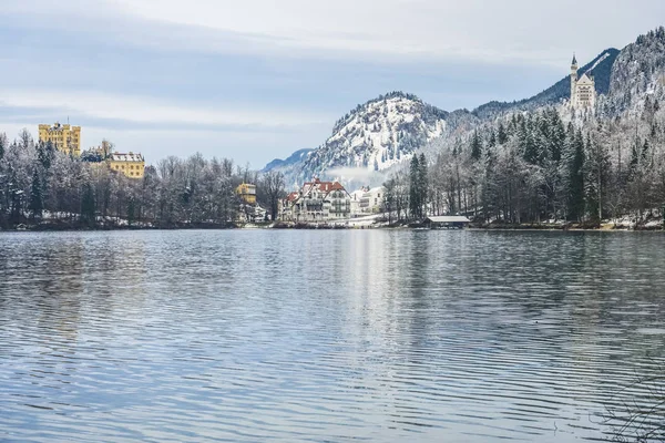 Lago Baviera Alemanha Época Inverno — Fotografia de Stock