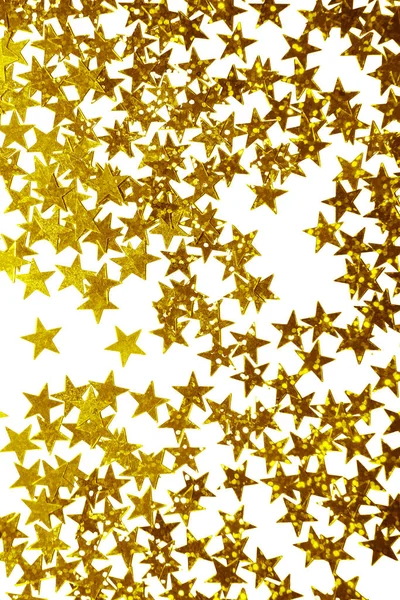 holiday  stars glitter isolated on white  background. Festive holiday bright backdrop.