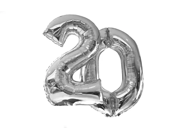 Folha Número Balões Celebração — Fotografia de Stock