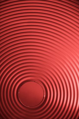 yuvarlak, daire Resim - kırmızı dalga arkaplan. 