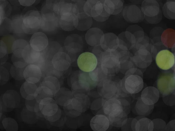 Abstrakter Verschwommener Hintergrund Mit Reihen Von Runden Leuchtenden Bunten Lichtern — Stockfoto