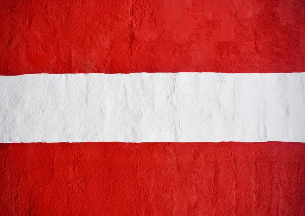 Bandera Austria Muro Hormigón Fondo Grunge Patriótico Bandera Nacional Austria — Foto de Stock
