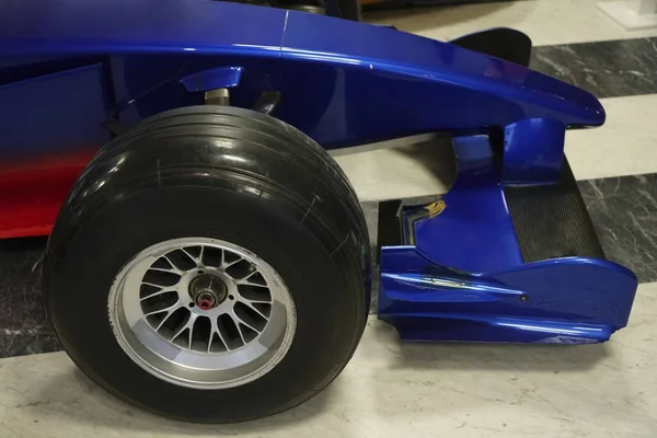 formula one wheel detail. tyre detail. Museum of Technology Vadim Zadorozhnogo