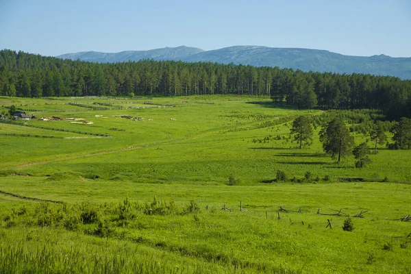 Vista Incrível Das Montanhas Urais South Ural Paisagem Cênica — Fotografia de Stock