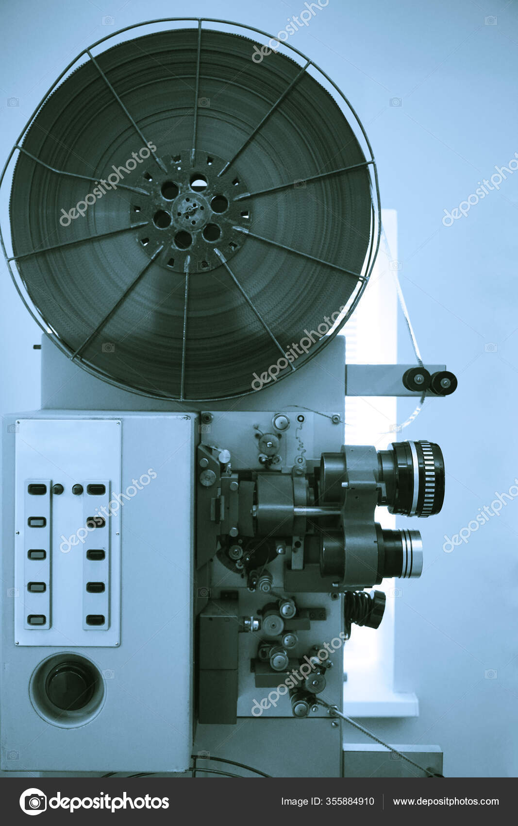 Old 8Mm Film Projector Isolated Gray Wall Background Vintage Classic Stock  Photo by ©borjomi88 355884910
