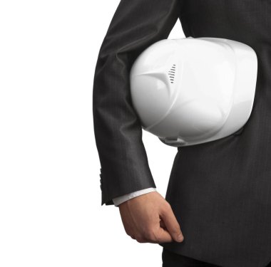 Sert Şapkalı Çalışan Adam 'ın fotoğrafı