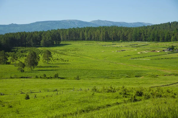 Vista Incrível Das Montanhas Urais South Ural Paisagem Cênica — Fotografia de Stock