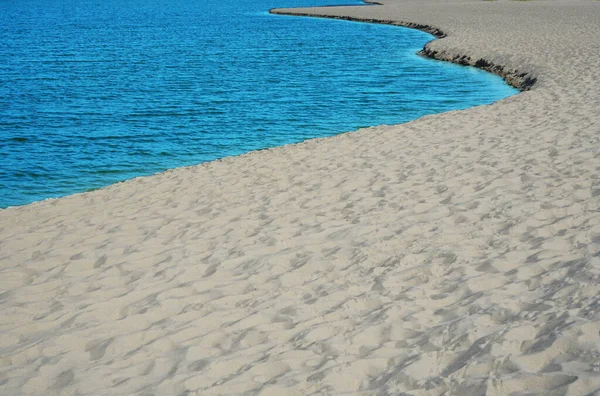 Beach Baltic Sea Russia Holiday Summer Scene Sandy Beach Background — Stock Photo, Image