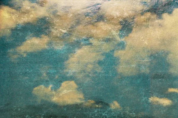 Cielo Vintage Nubes Grunge Fondo —  Fotos de Stock