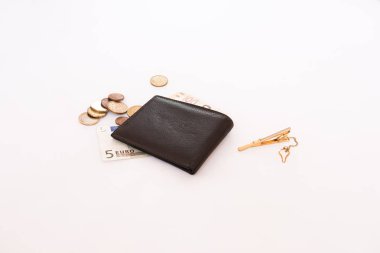 küçük harcamaları için küçük değişiklik ile çanta