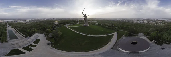Panorama de Mamaev Kurgan 360. Volgograd, Rússia 2018 — Fotografia de Stock
