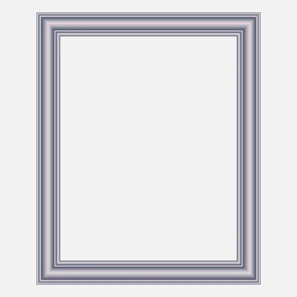 Vector moderne zilver frame — Stockvector