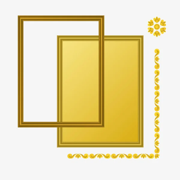 Vektor Foto goldener Rahmen Komposition — Stockvektor