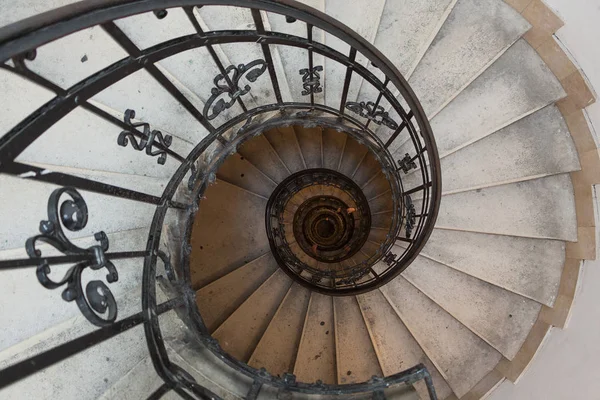 Escaliers Colimaçon Dans Une Ancienne Basilique Historique — Photo