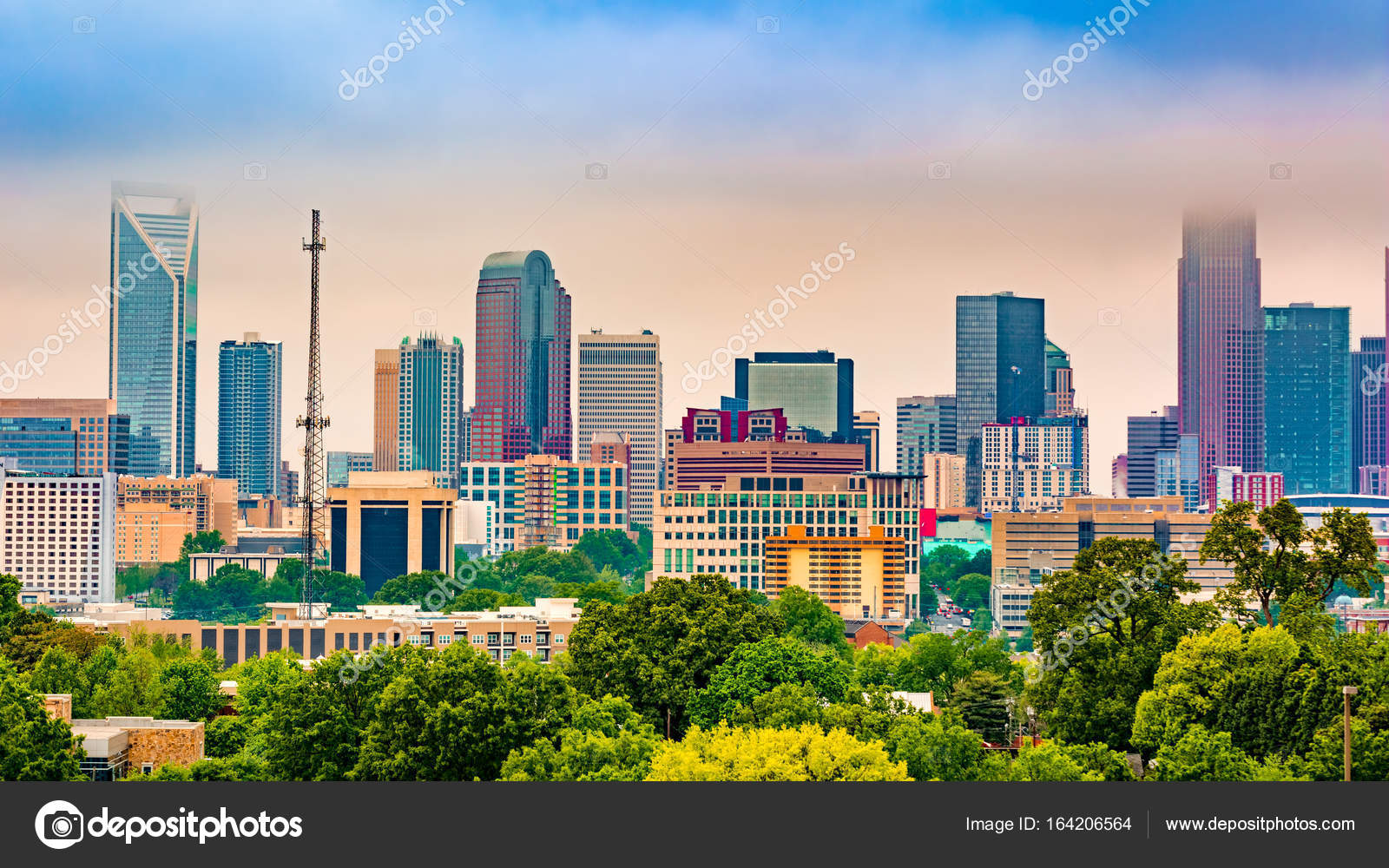 Charlotte, NC skyline — Stock Photo © mandritoiu 164206564