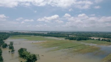 sular altında tarım arazisinin hava kaydırma atış