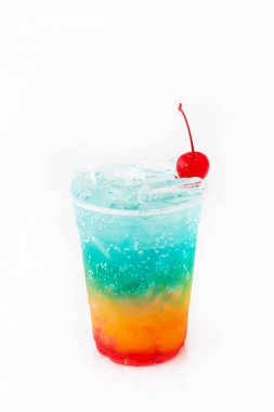 Plastik kap içinde İtalyan soda