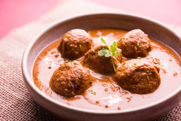 Frisch Gekochtes Würziges Kartoffelcurry Der Pfanne Oder Scharfer Dum Aloo — Stockfoto