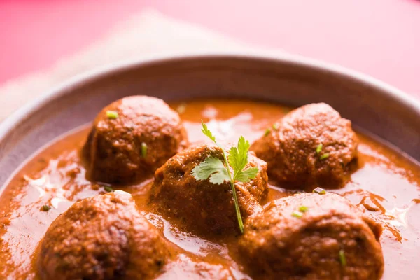 Frisch Gekochtes Würziges Kartoffelcurry Der Pfanne Oder Scharfer Dum Aloo — Stockfoto