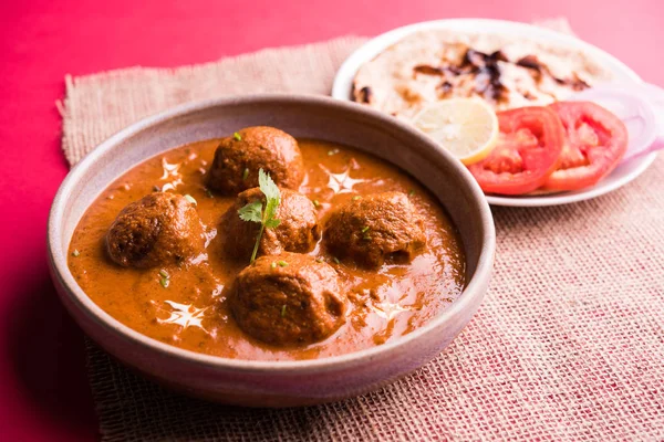 Frisch Gekochtes Würziges Kartoffelcurry Der Pfanne Oder Scharfer Dum Aloo — Stockfoto