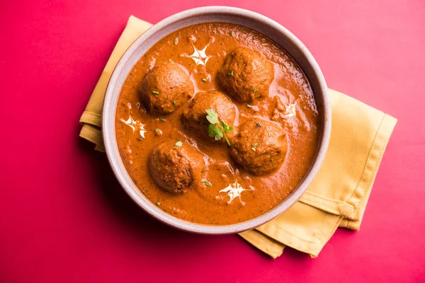 Curry Batata Picante Recém Cozido Frigideira Dum Aloo Quente Picante — Fotografia de Stock