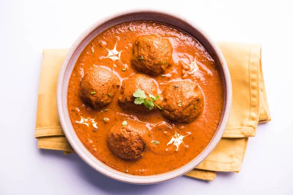 Frisch Gekochtes Würziges Kartoffelcurry Der Pfanne Oder Scharfer Dum Aloo — Stockfoto