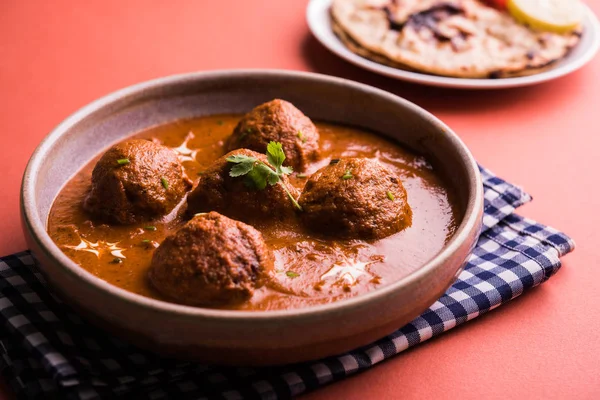 Frisch Gekochtes Würziges Kartoffelcurry Der Pfanne Oder Scharfer Dum Aloo — Stockfoto