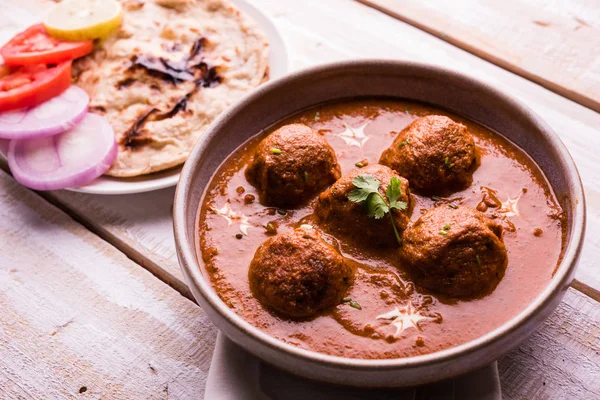 Frisch Gekochtes Würziges Kartoffelcurry Der Pfanne Oder Scharfer Dum Aloo — Stockfoto