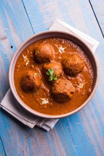 Frisch Gekochtes Würziges Kartoffelcurry Der Pfanne Oder Scharfer Dum Aloo — Stockfoto