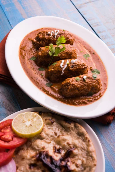 Malai Kofta Curry Κλασική Βόρεια Ινδική Χορτοφαγική Συνταγή Εναλλακτική Λύση — Φωτογραφία Αρχείου