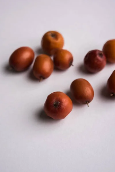 Organic powder of Indian Jujube or ber or berry (Ziziphus mauritiana) moody lighting, selective focus — Stock Photo, Image