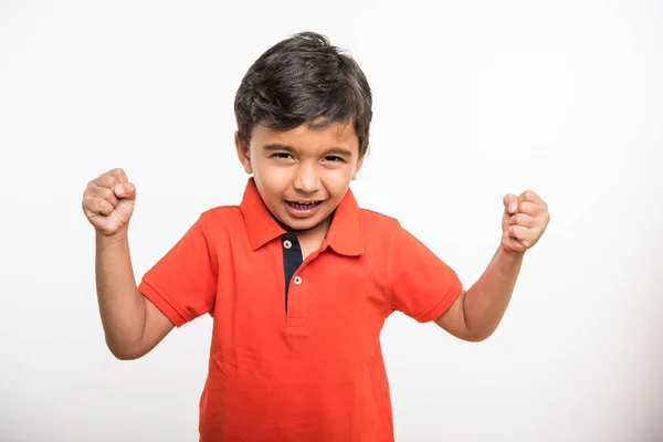 Cute little indian boy showing attitude — Stock Photo, Image