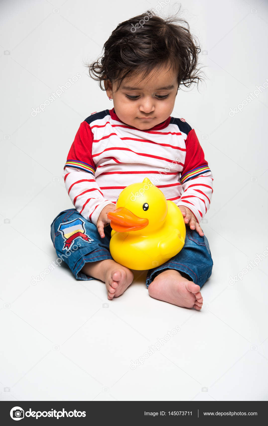 small baby playing toys