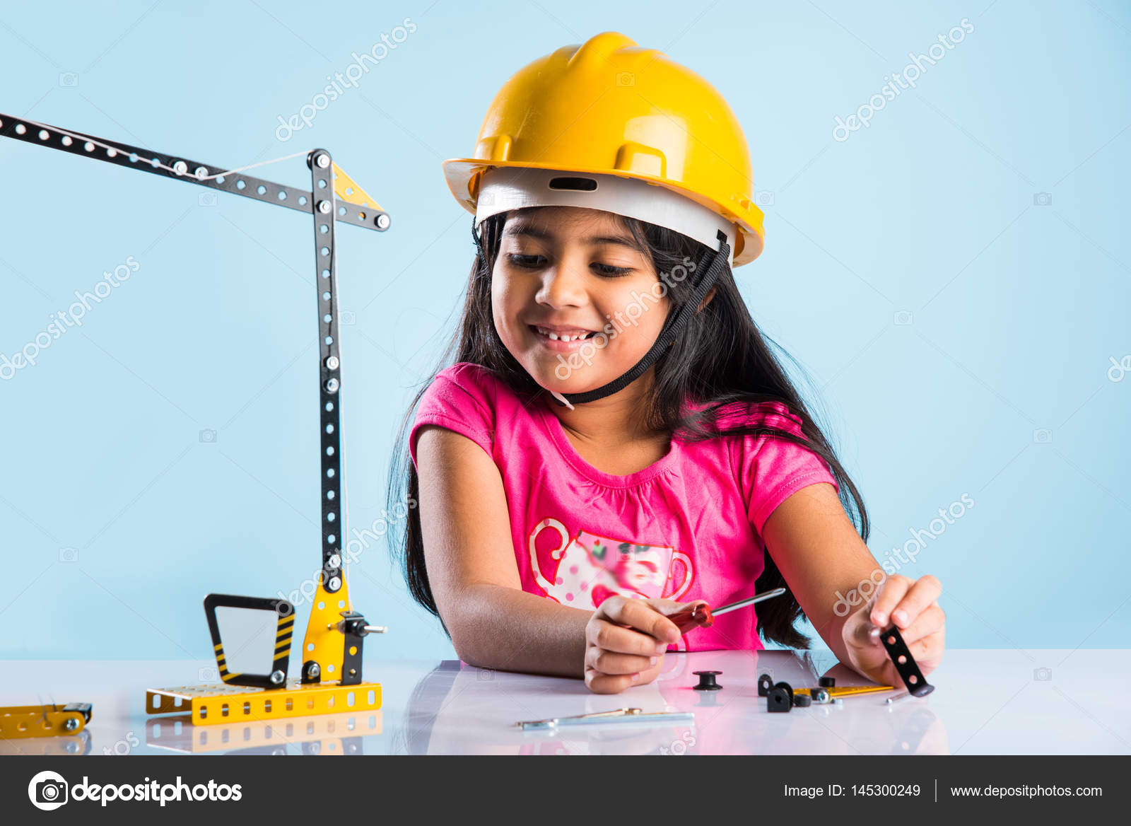girl in hard hat