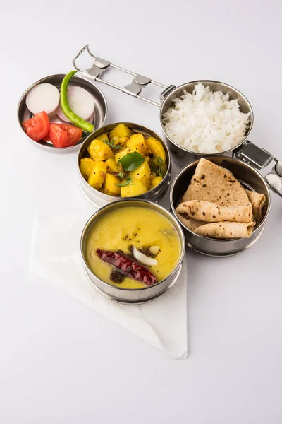 Images: steel lunch box | Indian typical stainless steel lunch box or