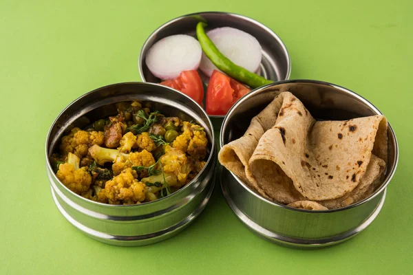 Save Download Preview indian typical stainless steel lunch box or
