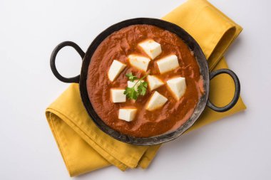 paneer tereyağı masala veya peynir cottage köri, düğün ya da partiler, seçici odak popüler Hint öğle/akşam yemeği menüsünde