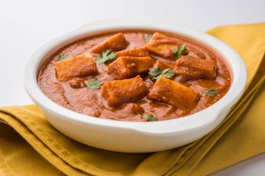 paneer tereyağı masala veya peynir cottage köri, düğün ya da partiler, seçici odak popüler Hint öğle/akşam yemeği menüsünde