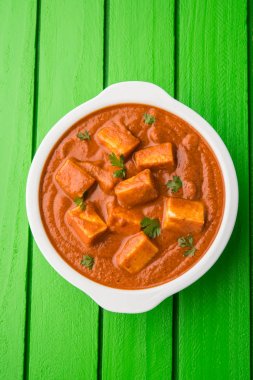 paneer tereyağı masala veya peynir cottage köri, düğün ya da partiler, seçici odak popüler Hint öğle/akşam yemeği menüsünde