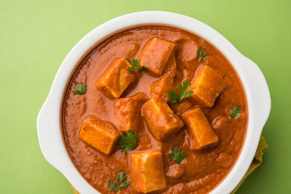 paneer tereyağı masala veya peynir cottage köri, düğün ya da partiler, seçici odak popüler Hint öğle/akşam yemeği menüsünde