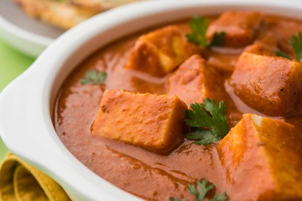 paneer tereyağı masala veya peynir cottage köri, düğün ya da partiler, seçici odak popüler Hint öğle/akşam yemeği menüsünde