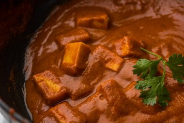 paneer tereyağı masala veya peynir cottage köri, düğün ya da partiler, seçici odak popüler Hint öğle/akşam yemeği menüsünde