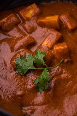 paneer tereyağı masala veya peynir cottage köri, düğün ya da partiler, seçici odak popüler Hint öğle/akşam yemeği menüsünde