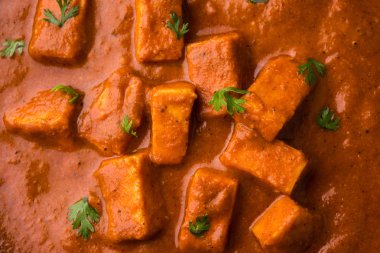 paneer tereyağı masala veya peynir cottage köri, düğün ya da partiler, seçici odak popüler Hint öğle/akşam yemeği menüsünde