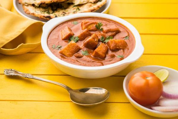 Paneer masło masala lub sera domek curry, popularny indyjski porze lunchu i kolacji w wesela lub imprezy, Selektywny fokus — Zdjęcie stockowe